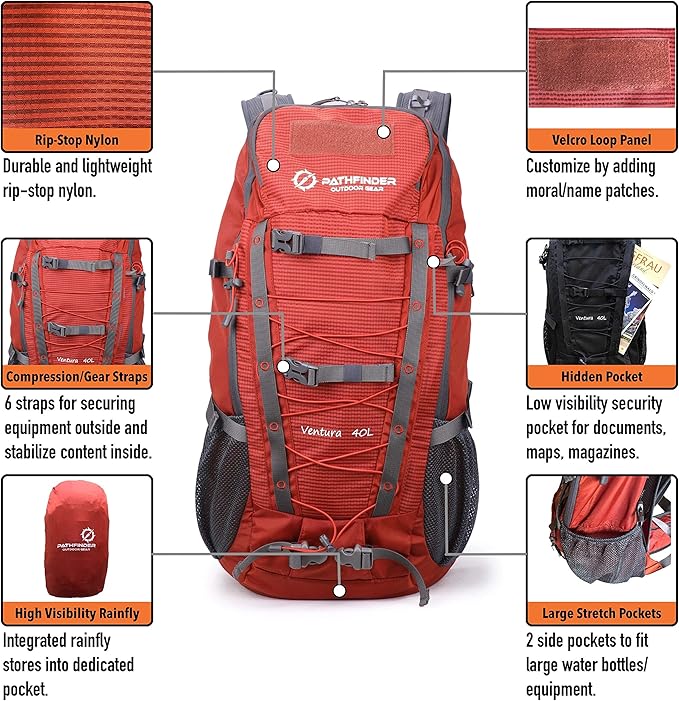 Ventura 40L Outdoor/Travel Backpack Pathfinder Outdoor Gear Backpack